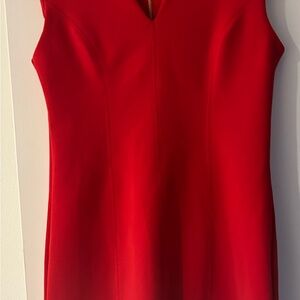 Spense Vibrant Red Zip-Up Dress